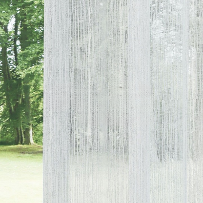 White Bark Textured Sheer Curtain