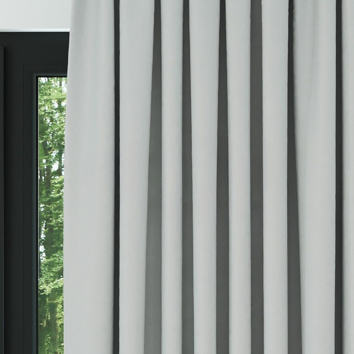 White Thermal Insulated Blackout Curtains