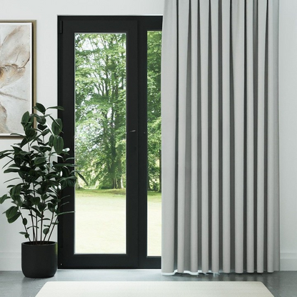 White Thermal Insulated Blackout Curtains