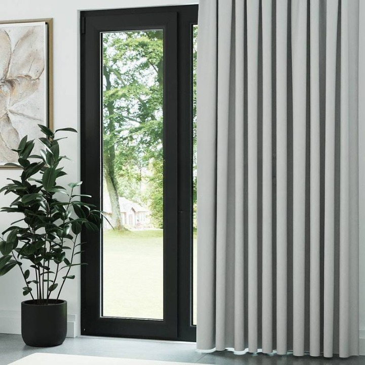 White Thermal Insulated Blackout Curtains