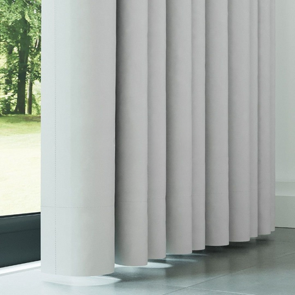 White Thermal Insulated Blackout Curtains