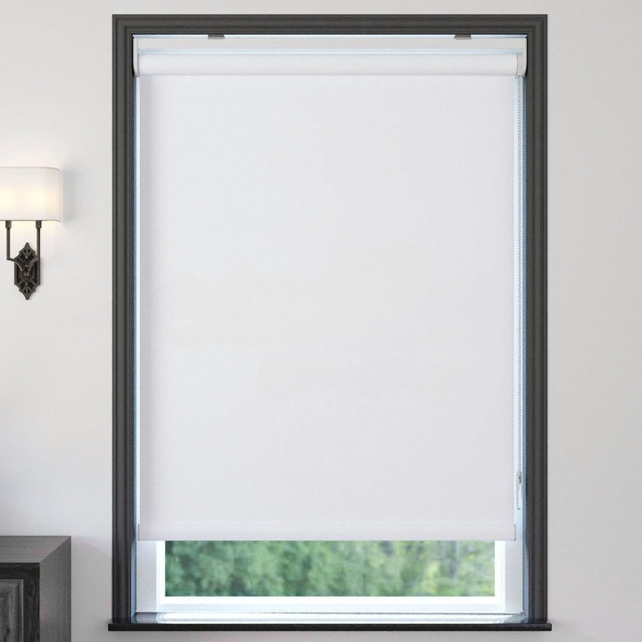 White Blackout Roller Blinds