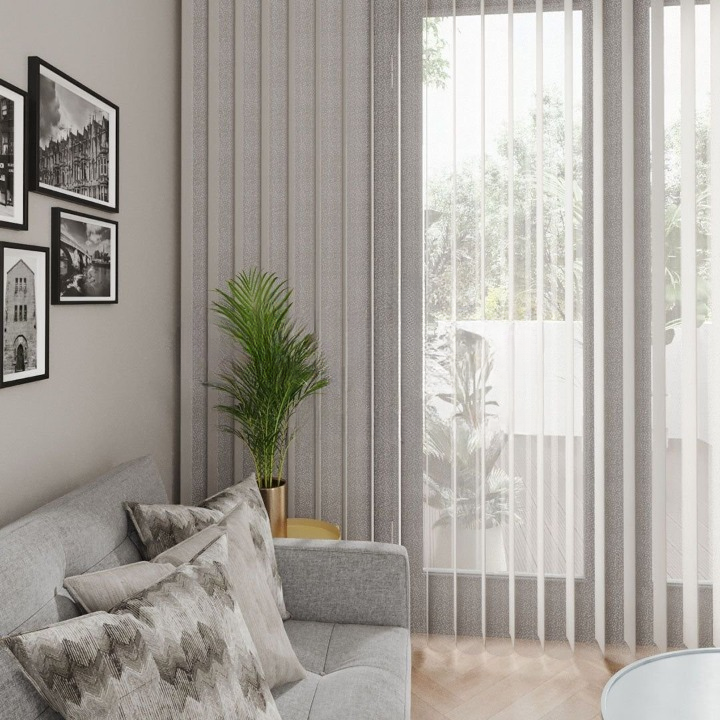 Bonito Cationic Vertical Sheer Blind