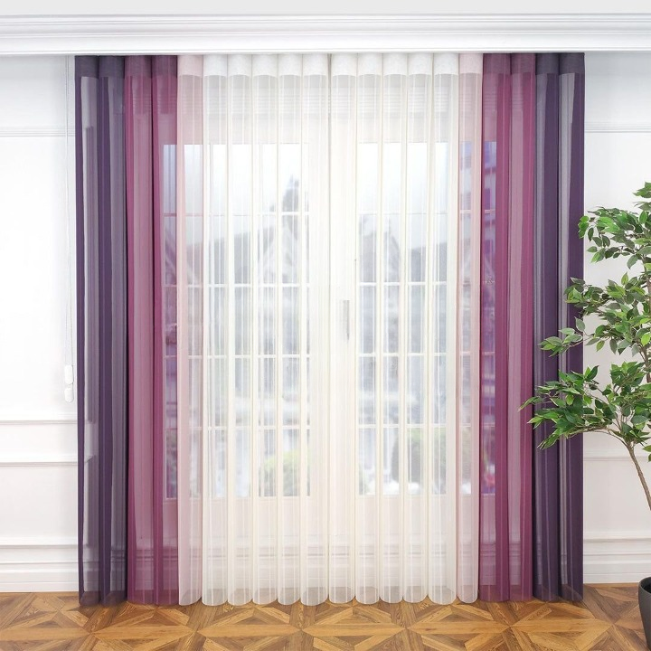 Bordeaux Vertical Sheer Blind
