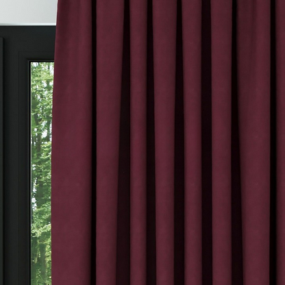 Burgundy Textured Linen Drapes