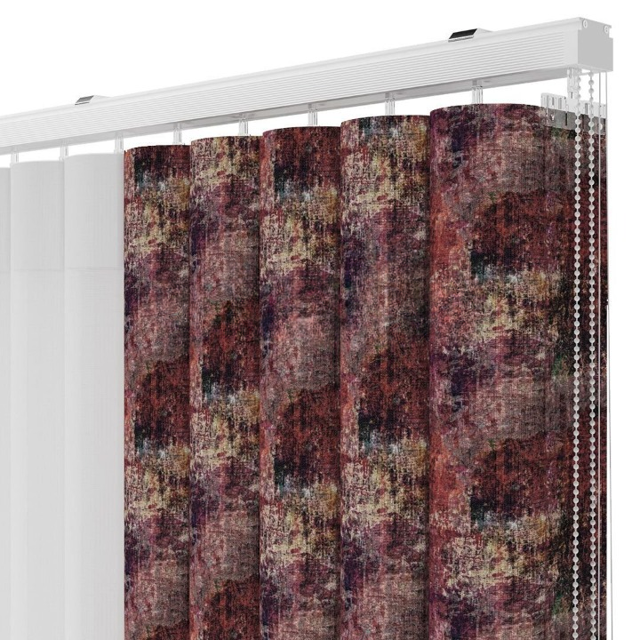 Carpet Print Vertical Sheer Blind