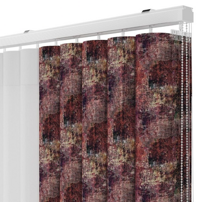 Carpet Print Vertical Sheer Blind