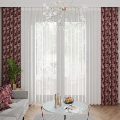 Carpet Print Vertical Sheer Blind