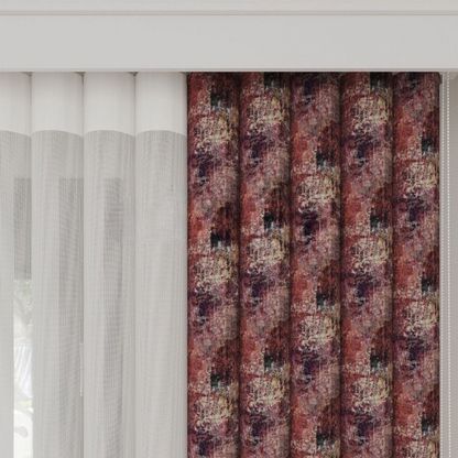 Carpet Print Vertical Sheer Blind