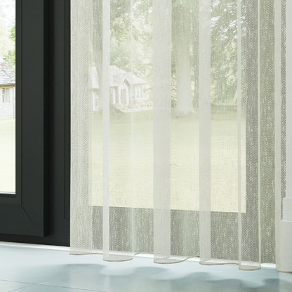 Ecru Shantung Textured Sheer Curtain
