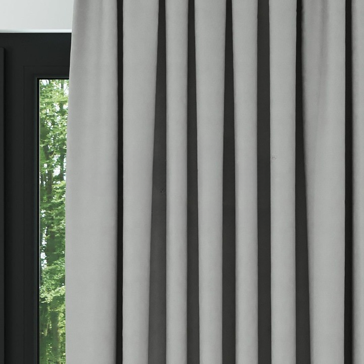 Grey Thermal Insulated Blackout Curtains