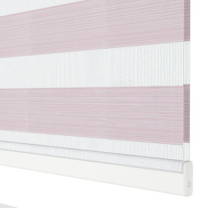 Pink Plain Zebra Roller Blind