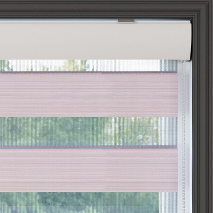 Pink Plain Zebra Roller Blind