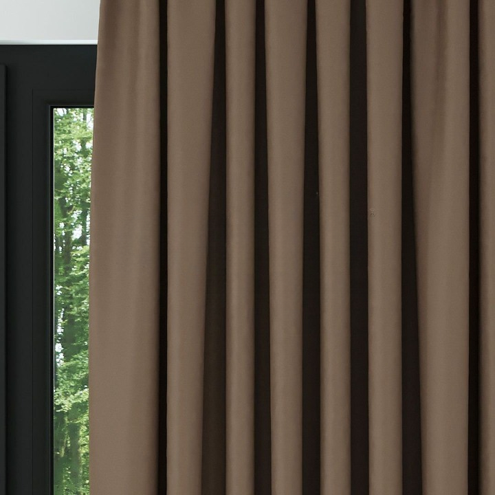 Chocolate Brown Thermal Insulated Blackout Curtains