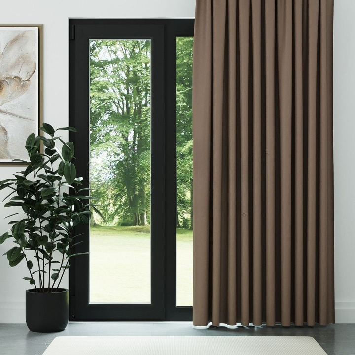 Chocolate Brown Thermal Insulated Blackout Curtains