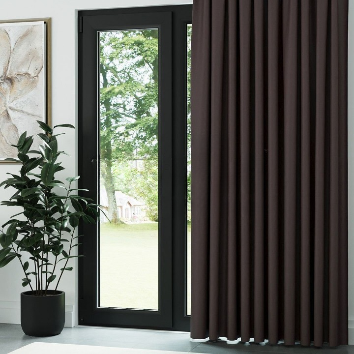 Brown Thermal Insulated Blackout Curtains