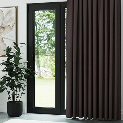 Brown Thermal Insulated Blackout Curtains