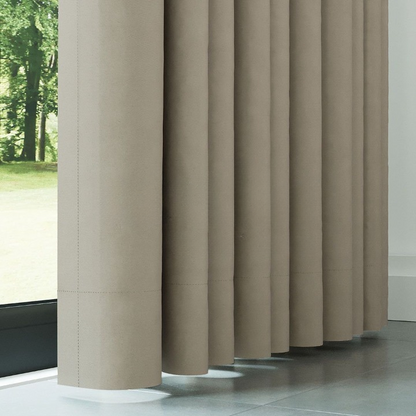Cream Beige Thermal Insulated Blackout Curtains