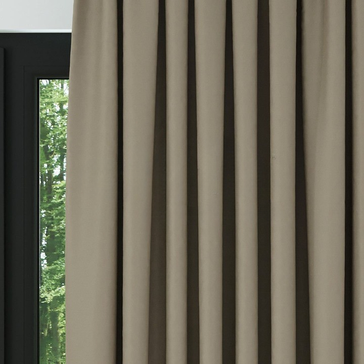 Dark Sand Thermal Insulated Blackout Curtains