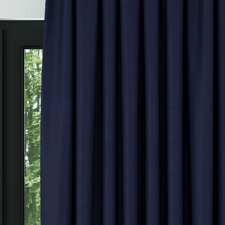 Navy Blue Thermal Insulated Blackout Curtains