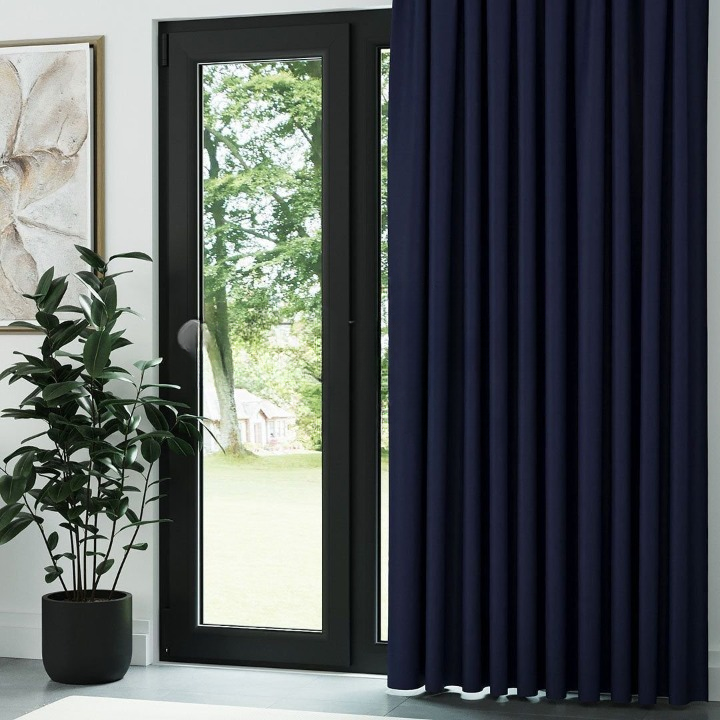 Navy Blue Thermal Insulated Blackout Curtains