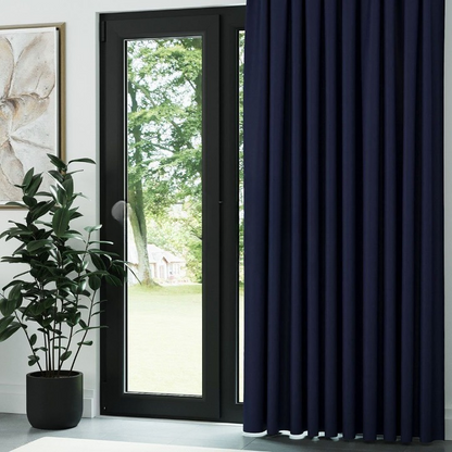 Navy Blue Thermal Insulated Blackout Curtains