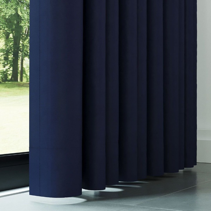 Navy Blue Thermal Insulated Blackout Curtains