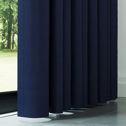 Navy Blue Thermal Insulated Blackout Curtains