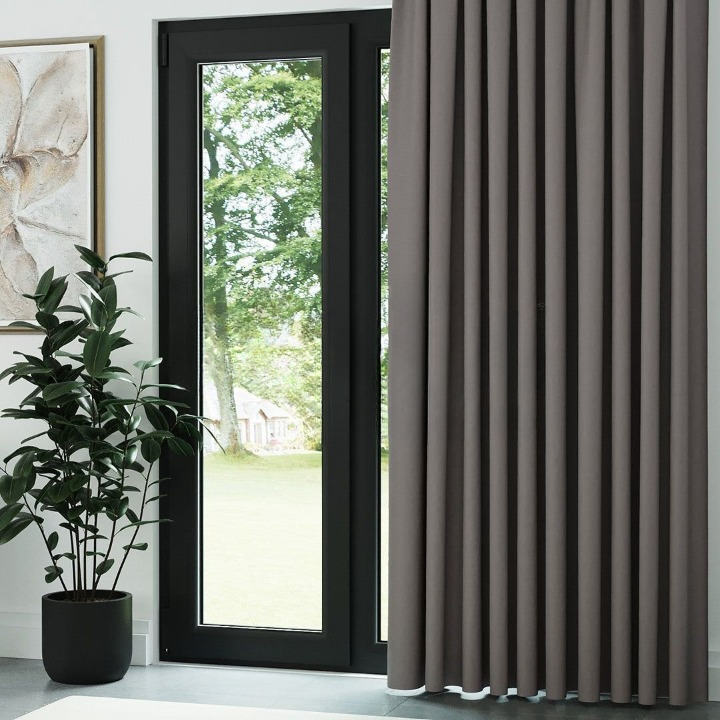 Dark Stone Thermal Insulated Blackout Curtains