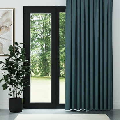 Dark Teal Thermal Insulated Blackout Curtains