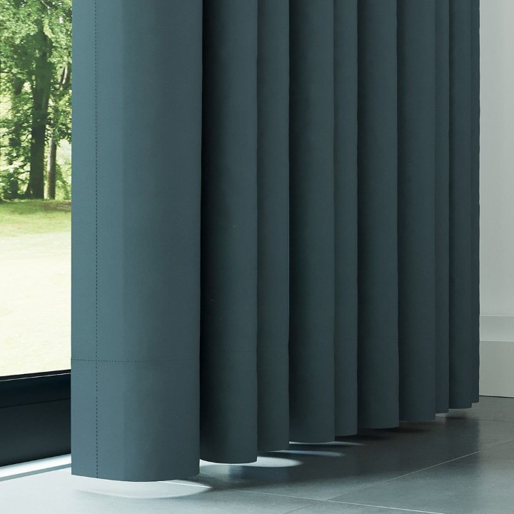 Dark Teal Thermal Insulated Blackout Curtains