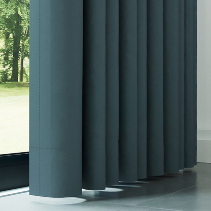 Dark Teal Thermal Insulated Blackout Curtains