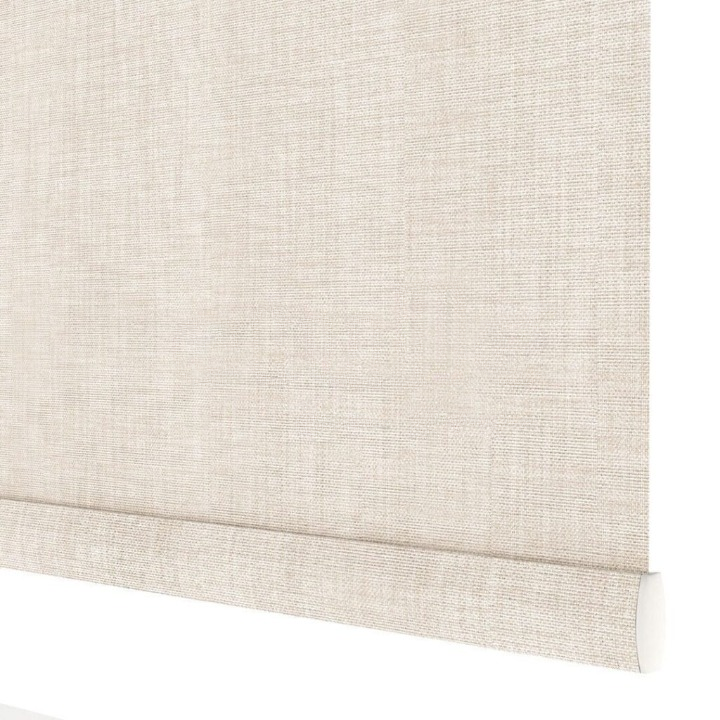 Cream Linen Textured Blackout Roller Blinds