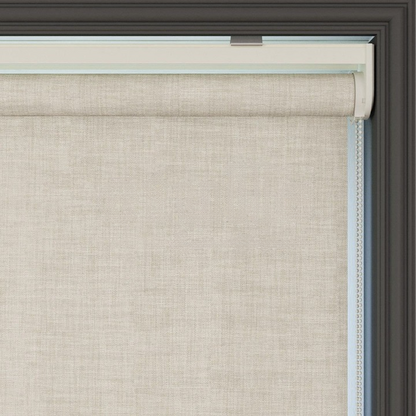Cream Linen Textured Blackout Roller Blinds