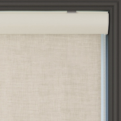 Cream Linen Textured Blackout Roller Blinds