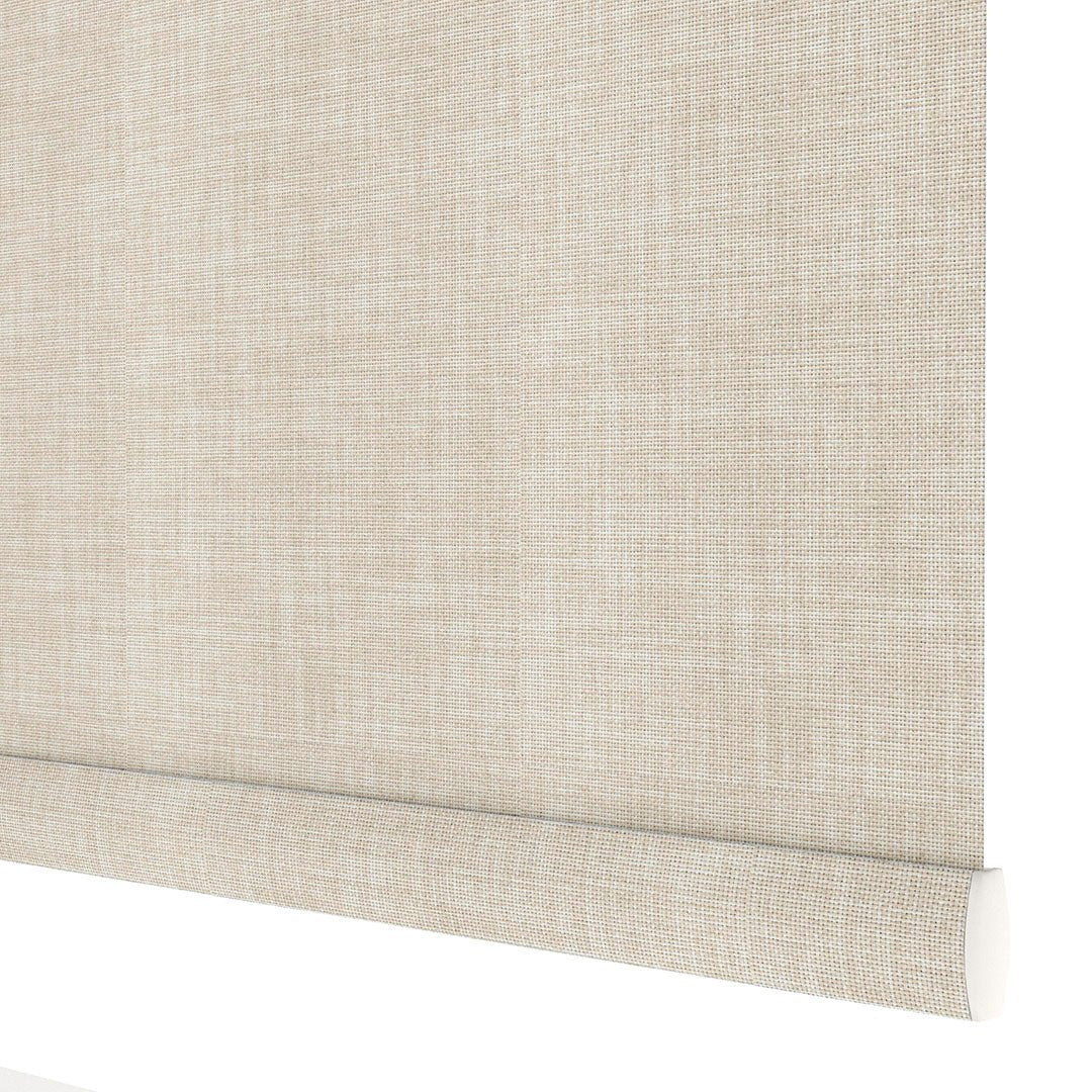 Cream Linen Textured Matte Roller Blinds