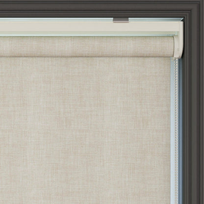 Cream Linen Textured Matte Roller Blinds