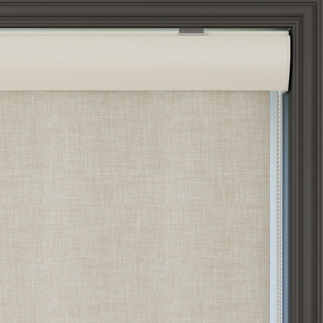 Cream Linen Textured Matte Roller Blinds