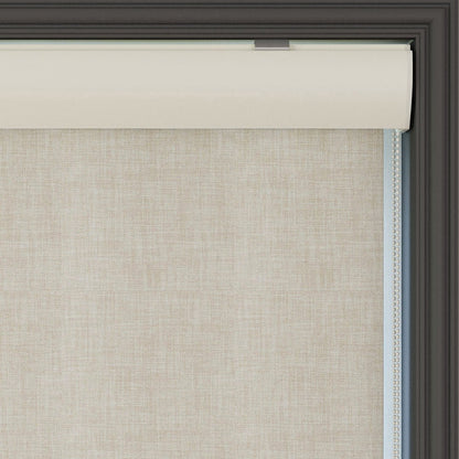 Cream Linen Textured Matte Roller Blinds