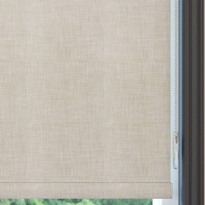 Cream Linen Textured Matte Roller Blinds