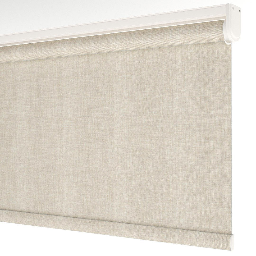 Cream Linen Textured Matte Roller Blinds