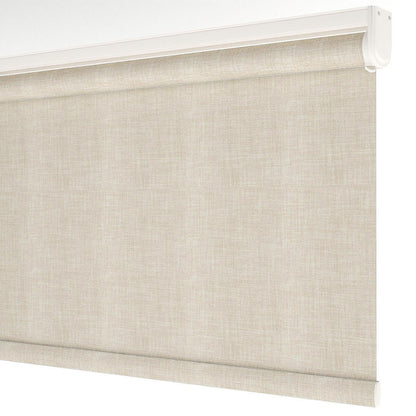 Cream Linen Textured Matte Roller Blinds