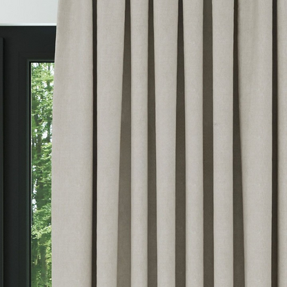 Cream Textured Linen Drapes