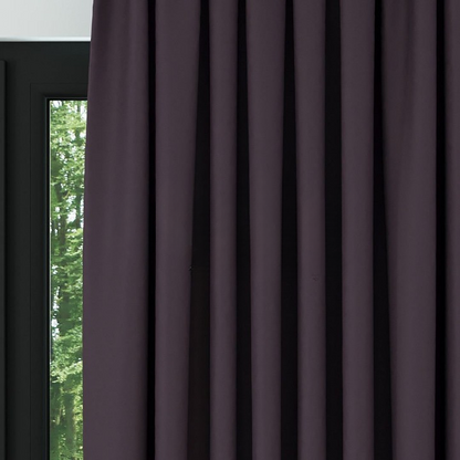 Plum Purple Thermal Insulated Blackout Curtains