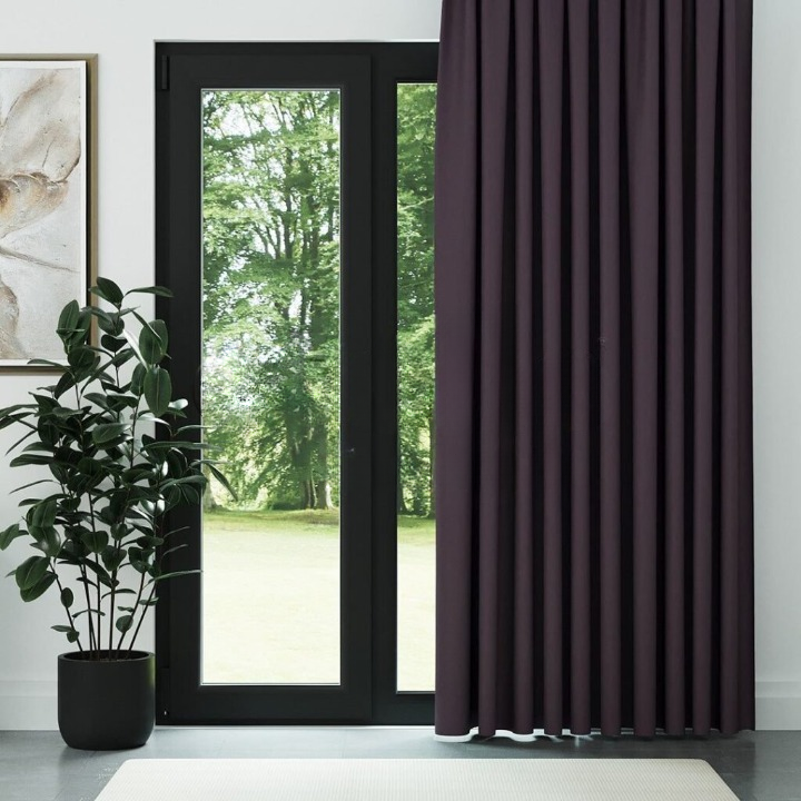 Plum Purple Thermal Insulated Blackout Curtains