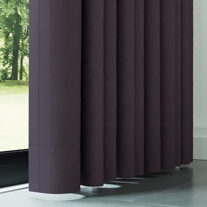 Plum Purple Thermal Insulated Blackout Curtains