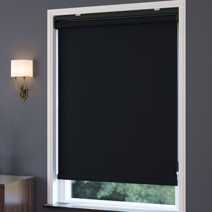 Black Matte Roller Blinds