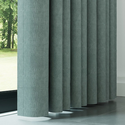 Seafoam Green Textured Linen Drapes