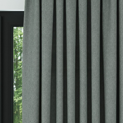 Seafoam Green Crosshatch Linen Drapes