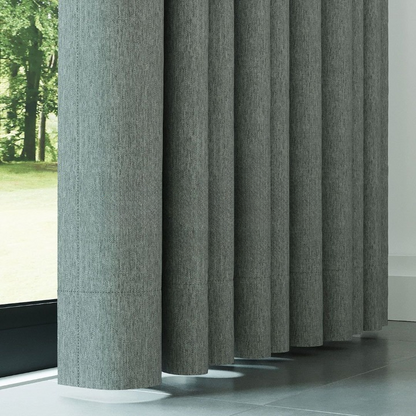 Seafoam Green Crosshatch Linen Drapes